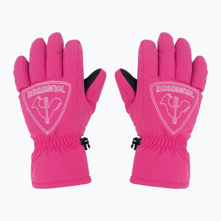 Rossignol Jr Rooster G orchid pink children's ski glove 3