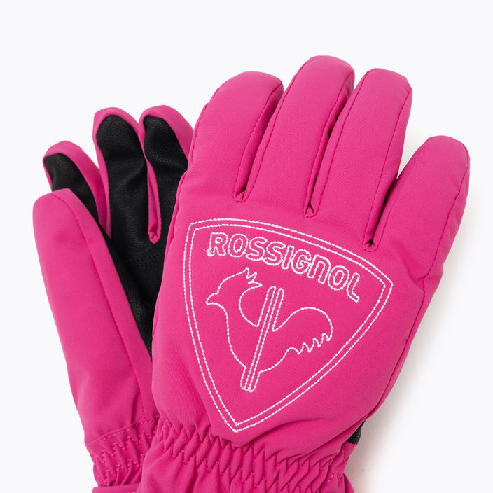 Rossignol Jr Rooster G orchid pink children's ski glove 4