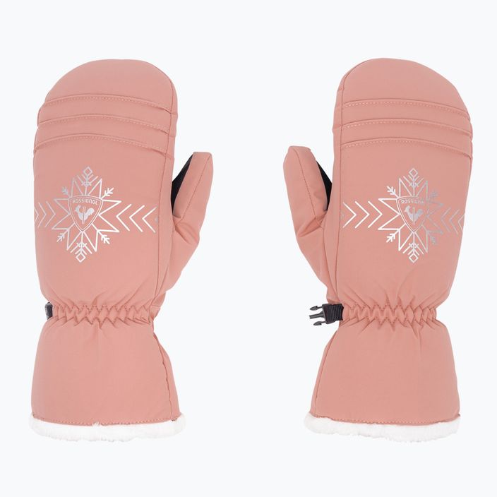 Rossignol women's ski glove Perfy M cooper pink 3