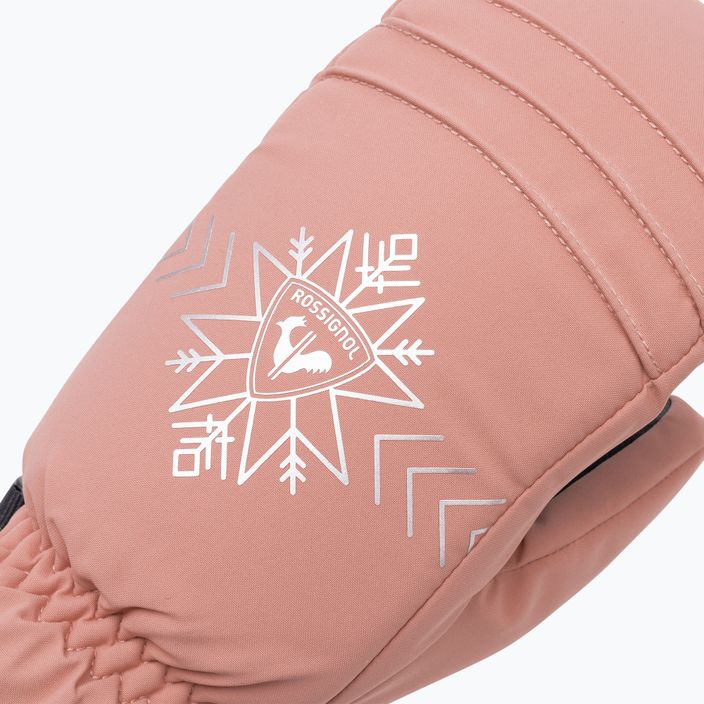 Rossignol women's ski glove Perfy M cooper pink 4