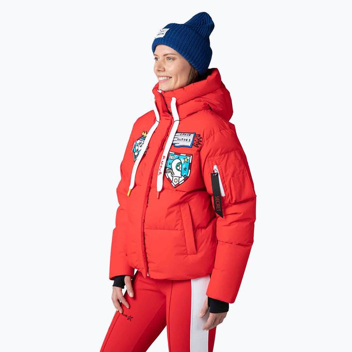 Women's ski jacket Rossignol Modul Down Bomber red 4
