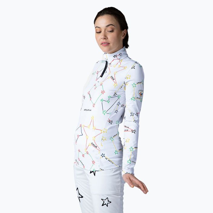Women's thermal sweatshirt Rossignol Booster 1/2 Zip Top 100 white 4