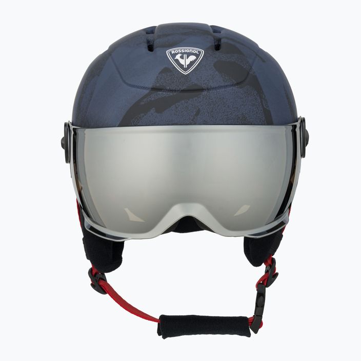Rossignol Children's Ski Helmet Whoopee Visor Impacts dark blue 2