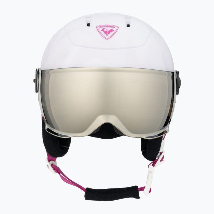 Rossignol Children's Ski Helmet Whoopee Visor Impacts white 2