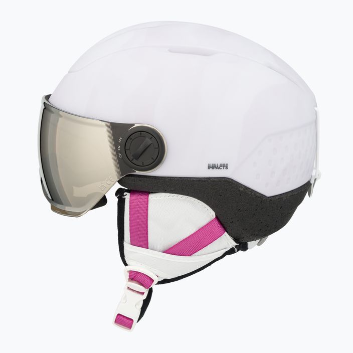 Rossignol Children's Ski Helmet Whoopee Visor Impacts white 5