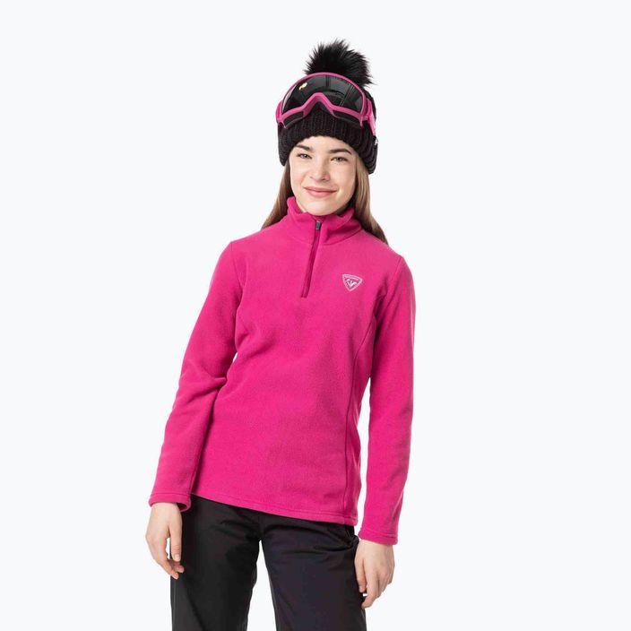 Rossignol Girl Fleece orchid pink children's ski sweatshirt