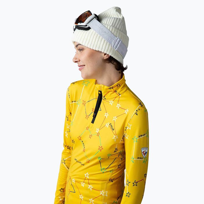 Women's thermal sweatshirt Rossignol Booster 1/2 Zip Top 100 yellow 5