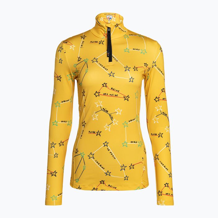 Women's thermal sweatshirt Rossignol Booster 1/2 Zip Top 100 yellow 6