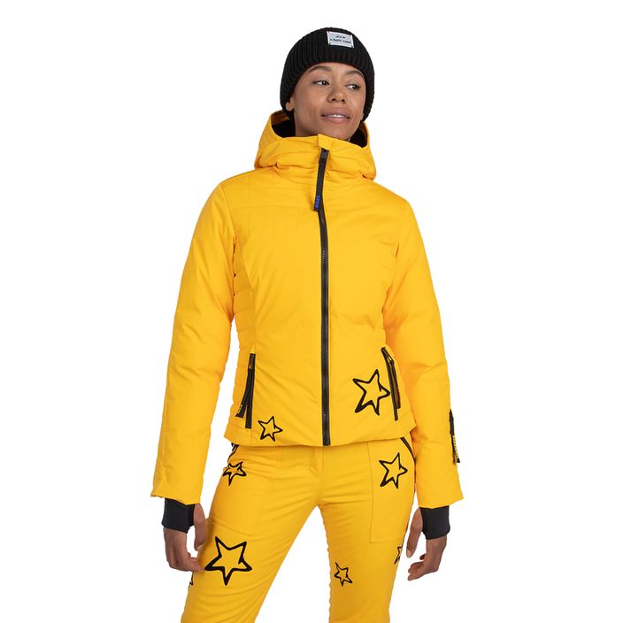 Women's ski jacket Rossignol Stellar Down yellow