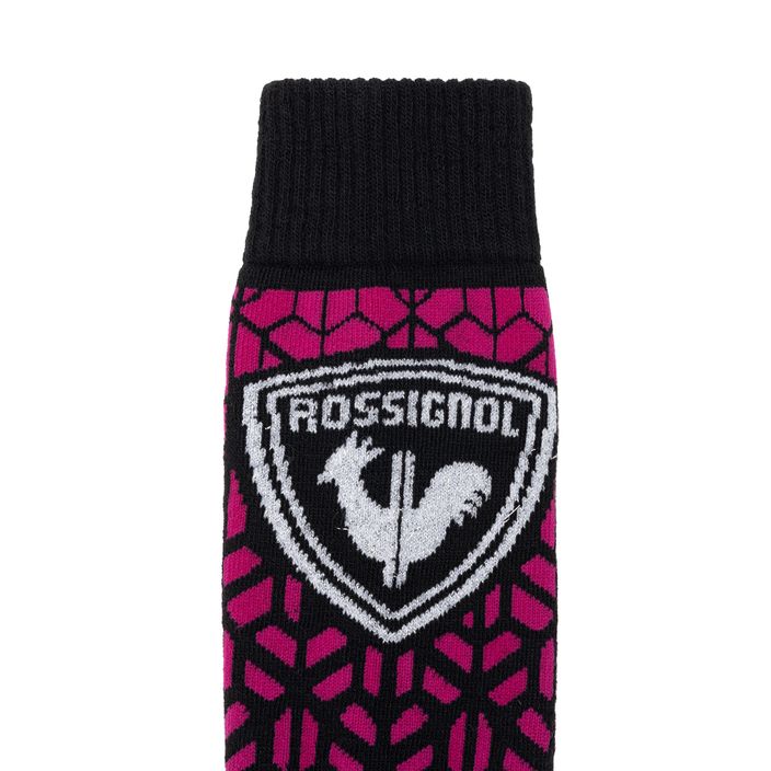 Men's Rossignol L3 Wool & Silk orchid pink ski socks 3