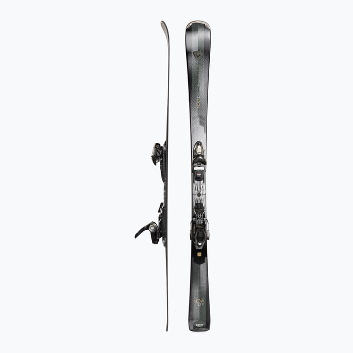 Women's downhill ski Rossignol Nova 10 + XP11 bindings black/metallic green 2