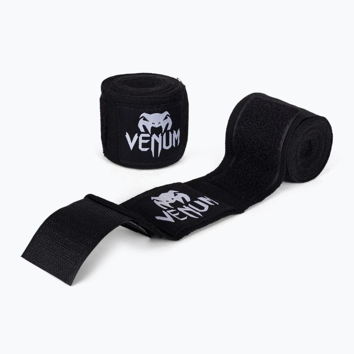 Venum Kontact boxing bandages black and white 0429