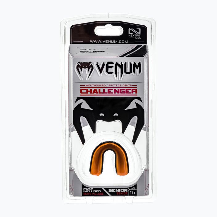 Venum Challenger single jaw protector black and orange 02573