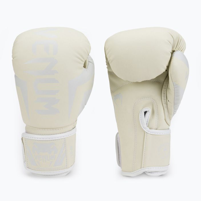 Venum Elite white boxing gloves 0984 3