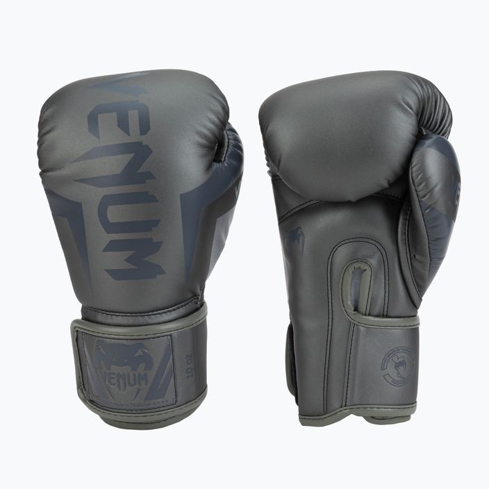 Venum Elite grey men's boxing gloves VENUM-0984 3