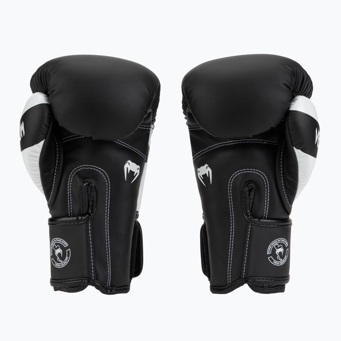 Venum Elite boxing gloves black and white 0984 2