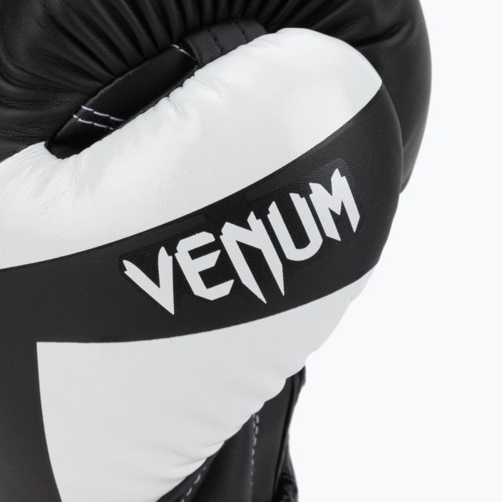 Venum Elite boxing gloves black and white 0984 5
