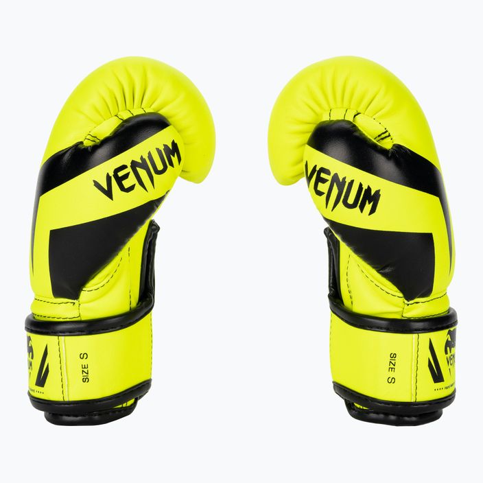 Venum Elite Boxing neo yellow children's boxing gloves 3