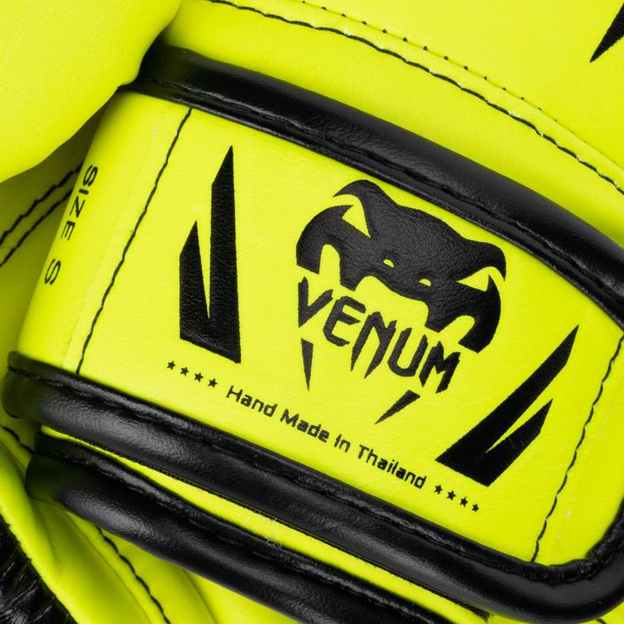 Venum Elite Boxing neo yellow children's boxing gloves 4