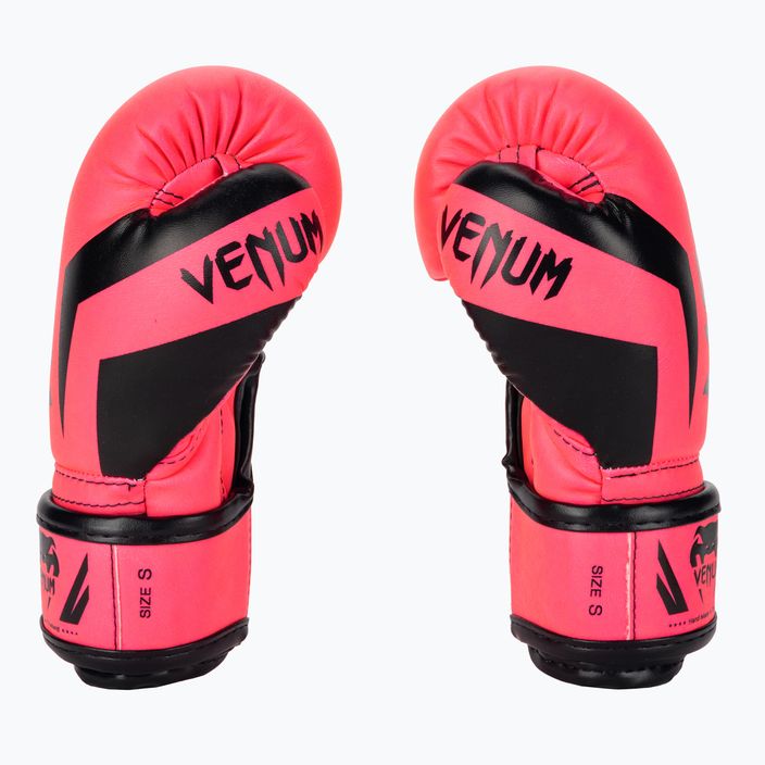 Venum Elite Boxing fluo pink children's boxing gloves 3