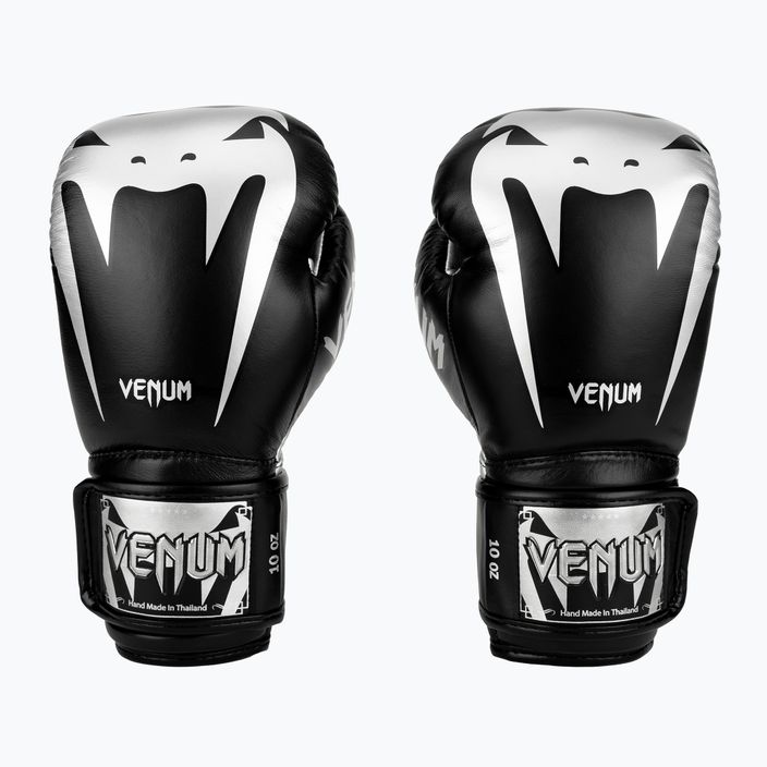 Venum Giant 3.0 black and silver boxing gloves 2055-128
