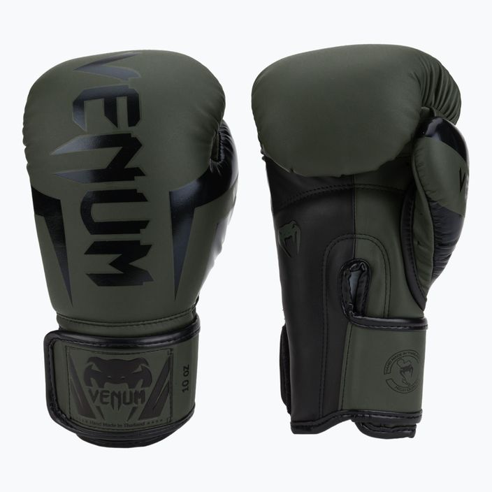Venum Elite men's boxing gloves green VENUM-1392 3