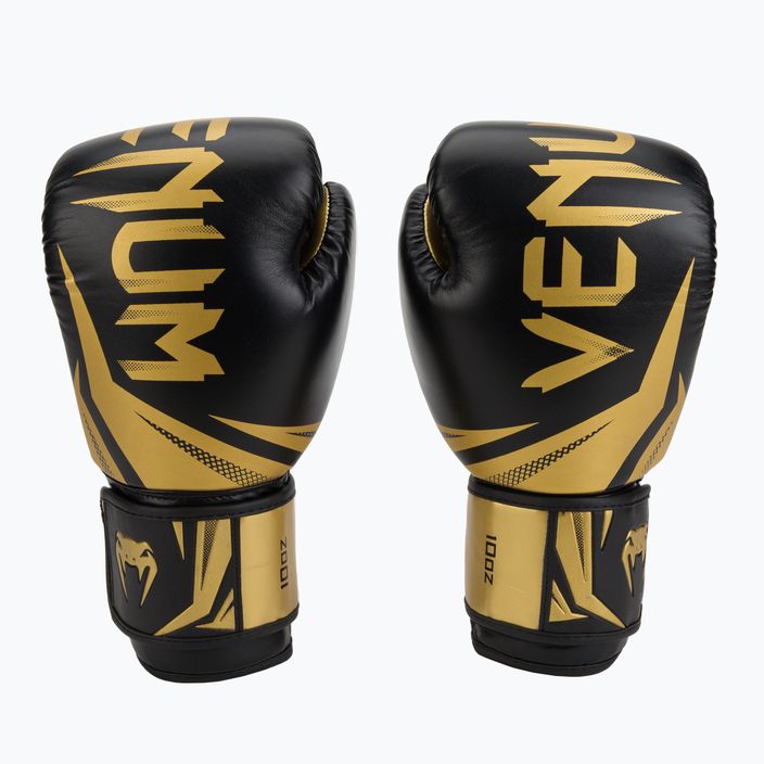 Venum Challenger 3.0 men's boxing gloves black and gold VENUM-03525