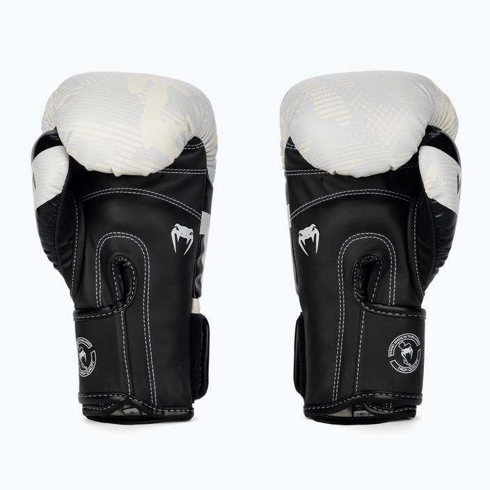 Venum Elite white/camo boxing gloves 2