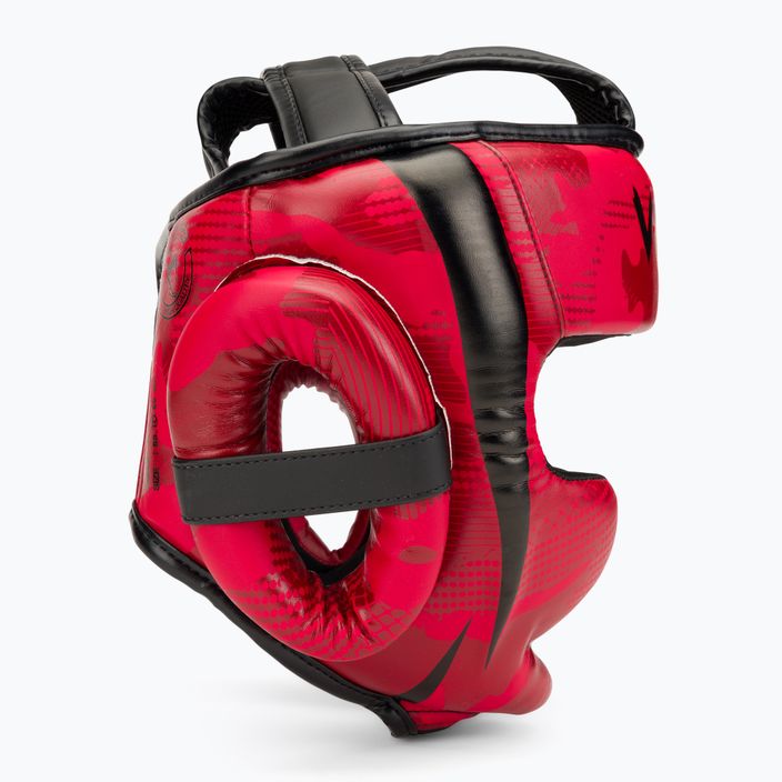 Venum Elite red camo boxing helmet 2