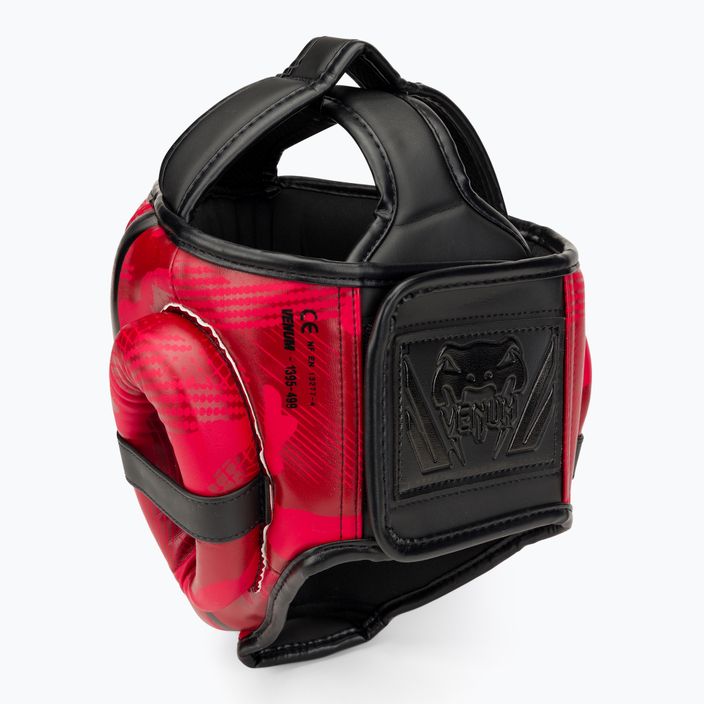 Venum Elite red camo boxing helmet 3