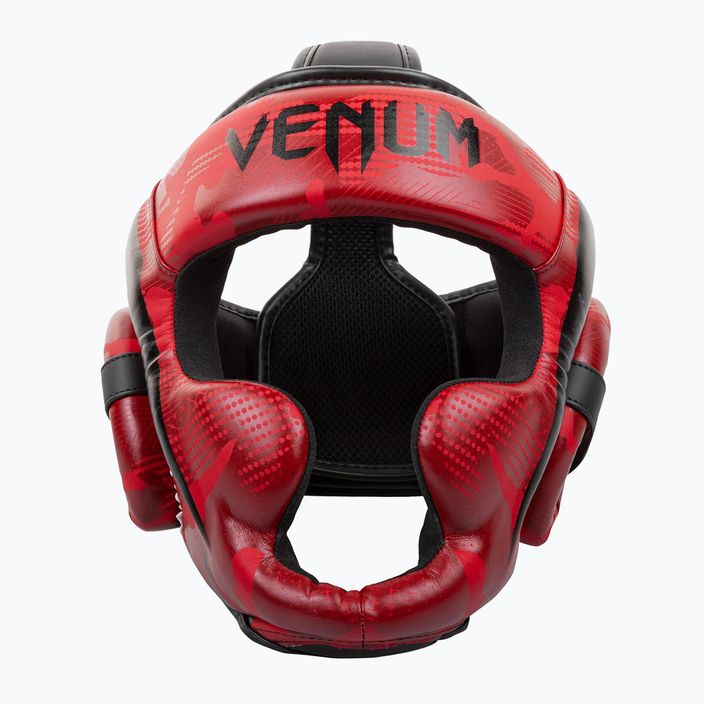 Venum Elite red camo boxing helmet 6