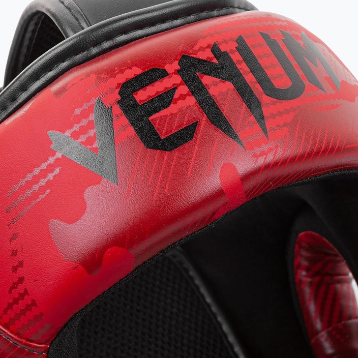 Venum Elite red camo boxing helmet 8