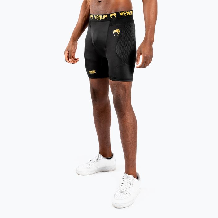 Venum G-Fit Compression men's training shorts black/gold 3