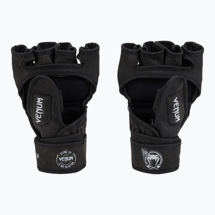 Venum GLDTR 4.0 men's grappling gloves black and white VENUM-04166 2
