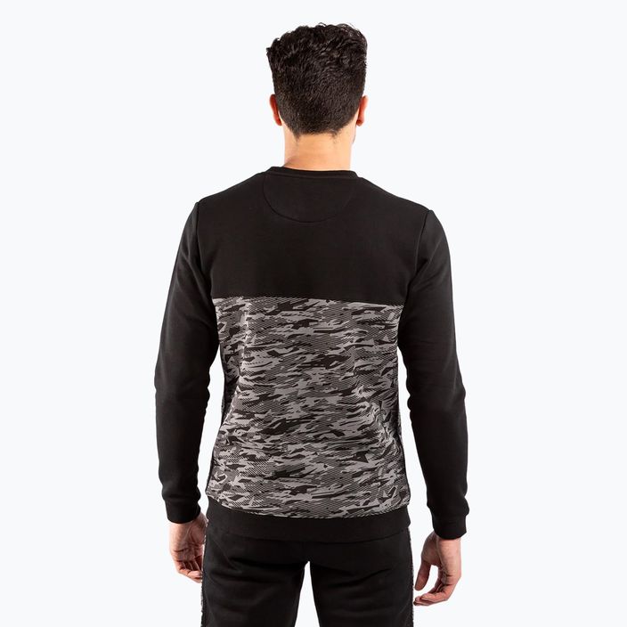 Men's Venum Connect Crewneck sweatshirt black/dark camo 3