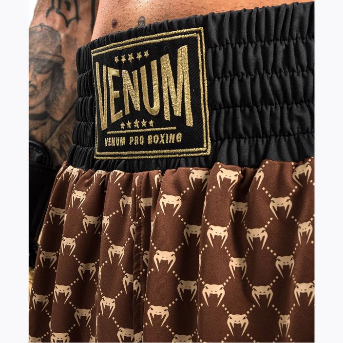 Men's Venum Monogram Boxing shorts black/brown 7