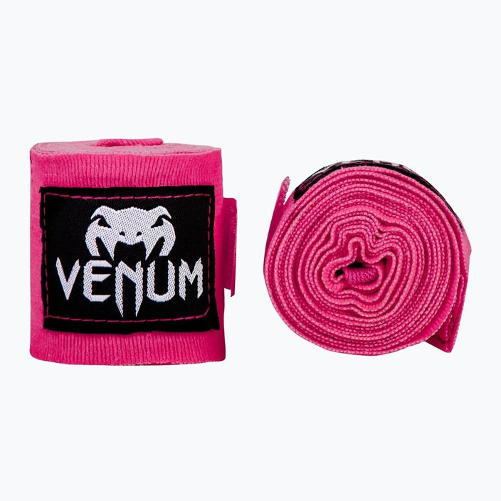 Venum Kontact neon pink boxing bandages