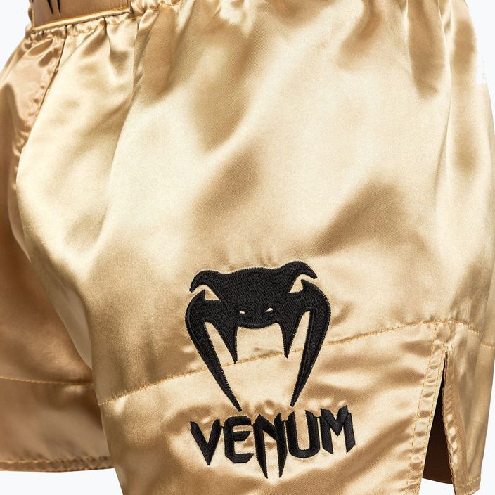 Men's Venum Classic Muay Thai shorts black and gold 03813-449 5