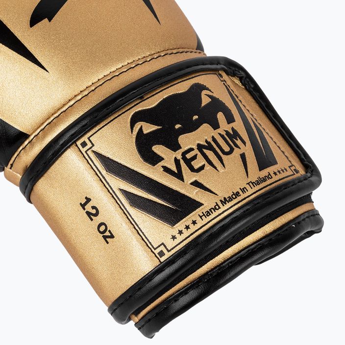 Venum Elite men's boxing gloves gold and black 1392-449 9
