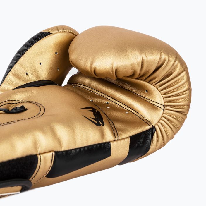 Venum Elite men's boxing gloves gold and black 1392-449 11