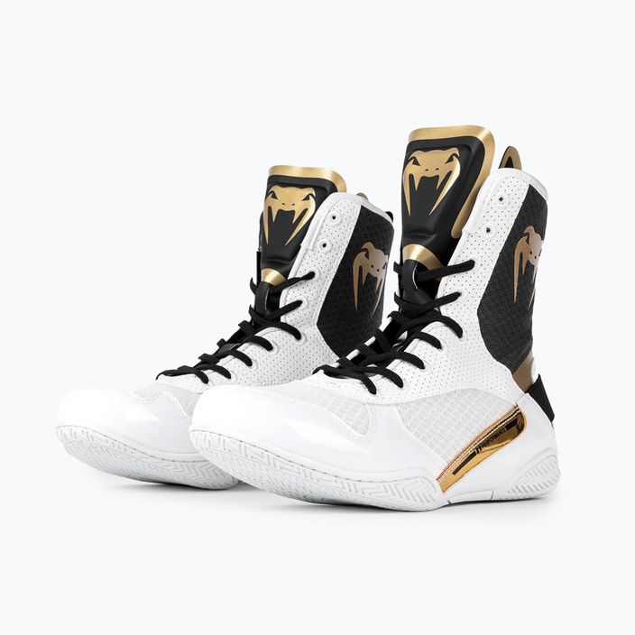 Venum Elite Boxing boots white/black/gold 7