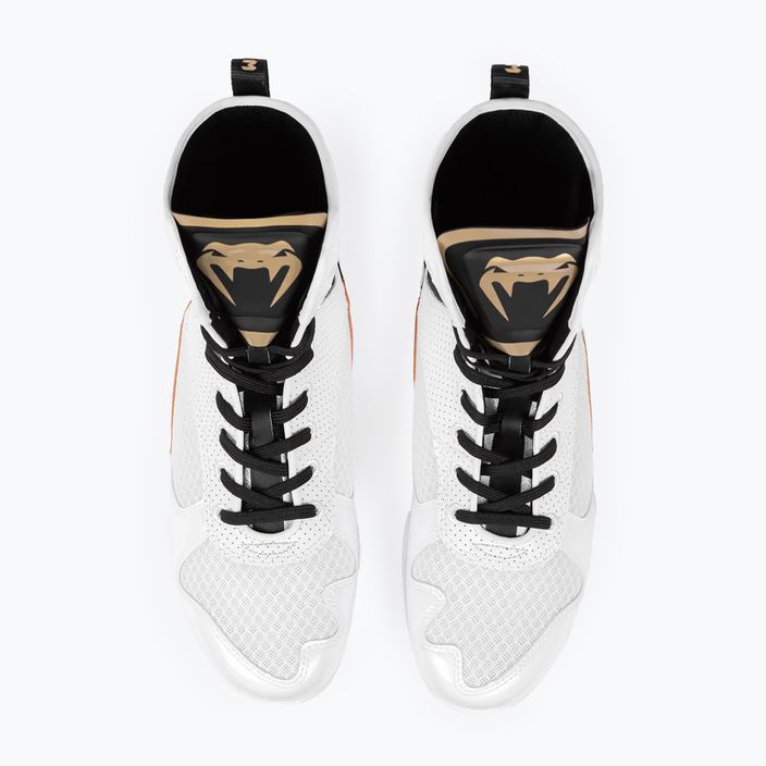 Venum Elite Boxing boots white/black/gold 13