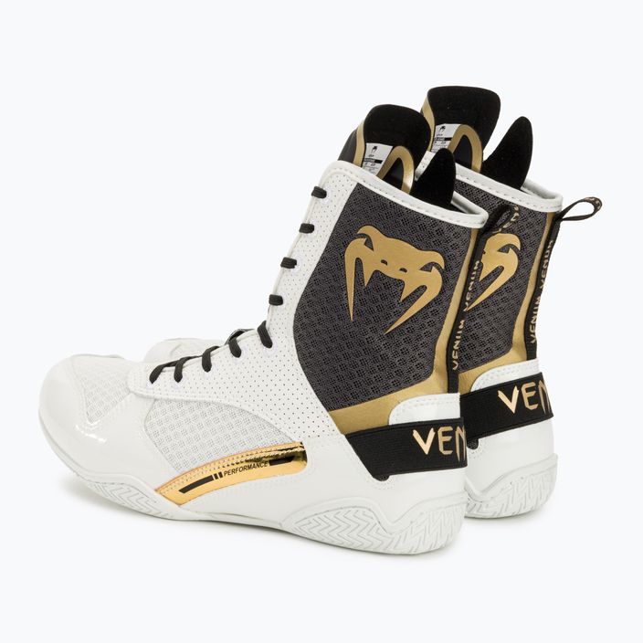 Venum Elite Boxing shoes white/black/gold 3