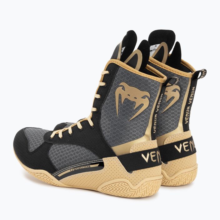 Venum Elite Boxing shoes black/beige 3