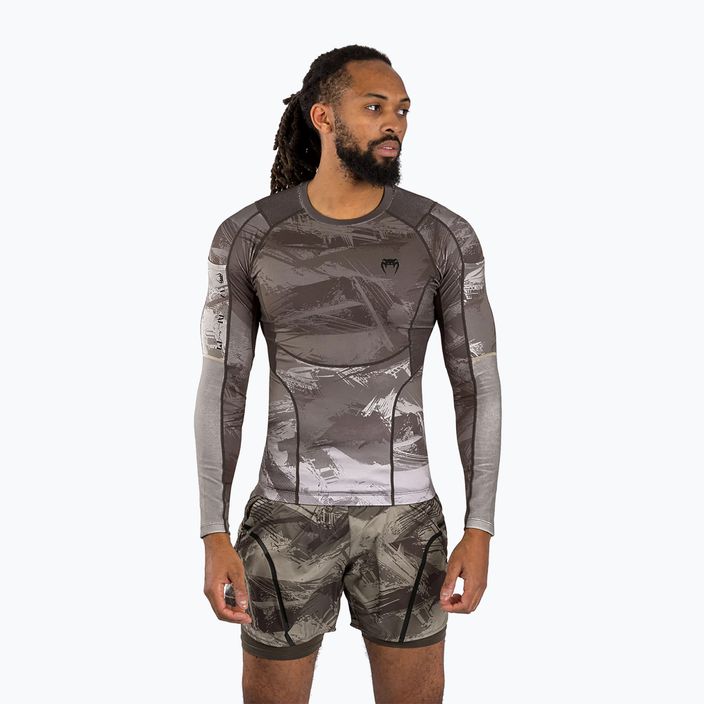 Men's Venum Electron 3.0 Rashguard sand Longsleeve