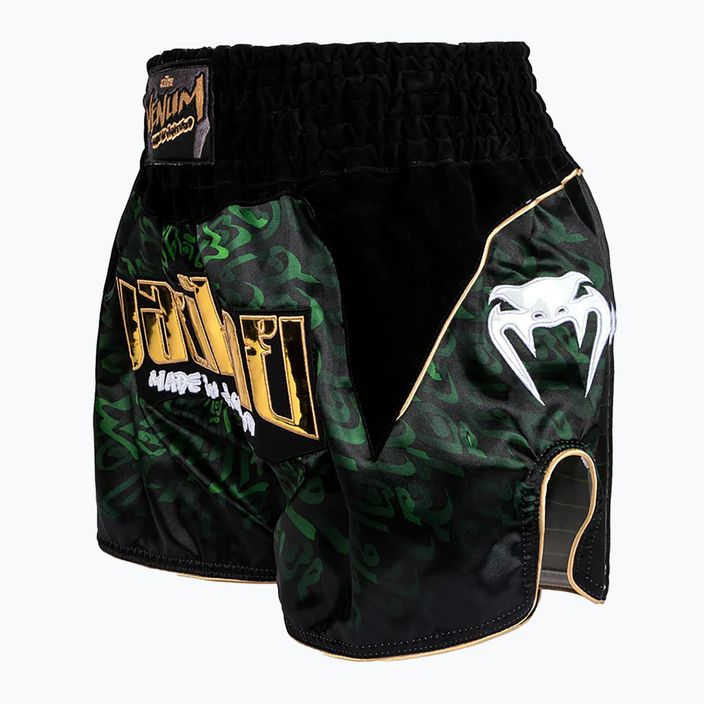 Venum Attack Muay Thai training shorts black/green 3