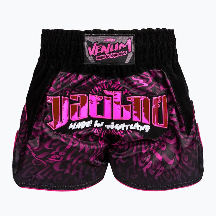 Venum Attack Muay Thai training shorts black/pink