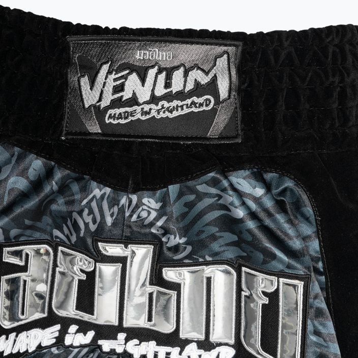 Venum Attack Muay Thai training shorts black/silver 4