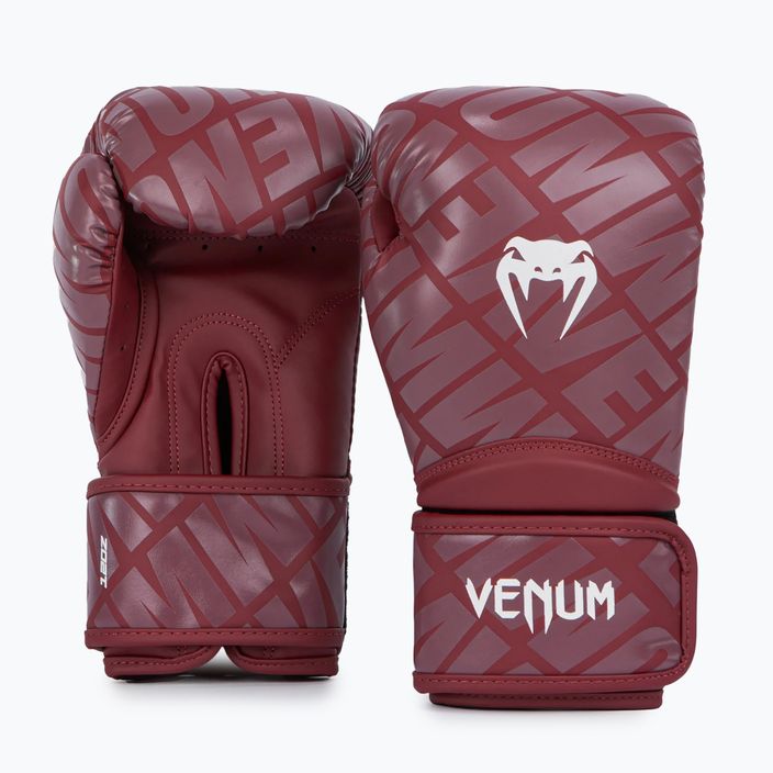 Venum Contender 1.5 XT Boxing Gloves burgundy/white 2