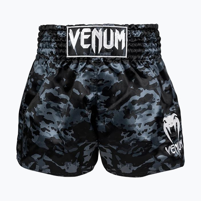 Men's Venum Classic Muay Thai training shorts black/dark camo